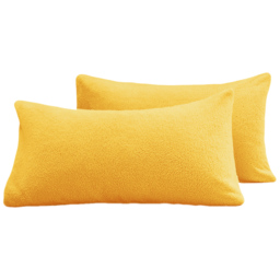Velosso Ochre Teddy Fleece Pillowcase 2 Pack