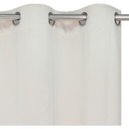 Neptune Velvet Panel Eyelet Curtain Natural 140 x 240cm - thumbnail 2