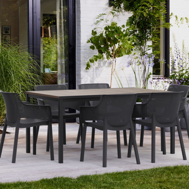 Keter Porto Elisa 6 Seater Dining Table and Chair Set - image 1