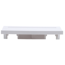 Living and Home White Self Adhesive Bathroom Floating Shelf - thumbnail 3