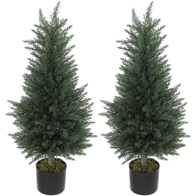 Portland Set of 2 Decorative Artificial Faux Plant 90cm - image 1