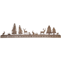 Ivyline Metal Copper Advent Forest Christmas Tealight Centrepiece - thumbnail 1