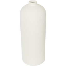 Harper White Textured Tall Vase 40cm - thumbnail 2