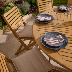 Rowlinson Ashdown 8 Seater Round Dining Set with Cushions - thumbnail 3
