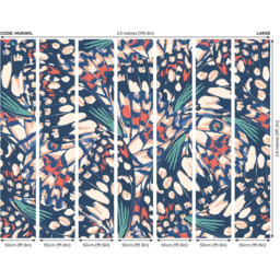Origin Murals Butterfly Wings Blue Wall Mural - thumbnail 3