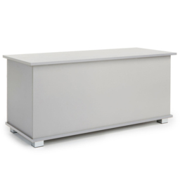 Home Source Malmo Grey Ottoman Storage Chest - thumbnail 2