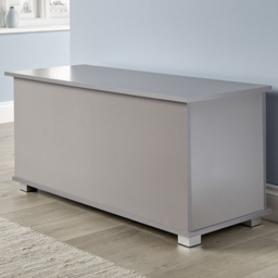Home Source Malmo Grey Ottoman Storage Chest - thumbnail 1