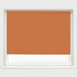 Caecus Blackout Roller Blinds Burnt Orange 150cm x 120cm