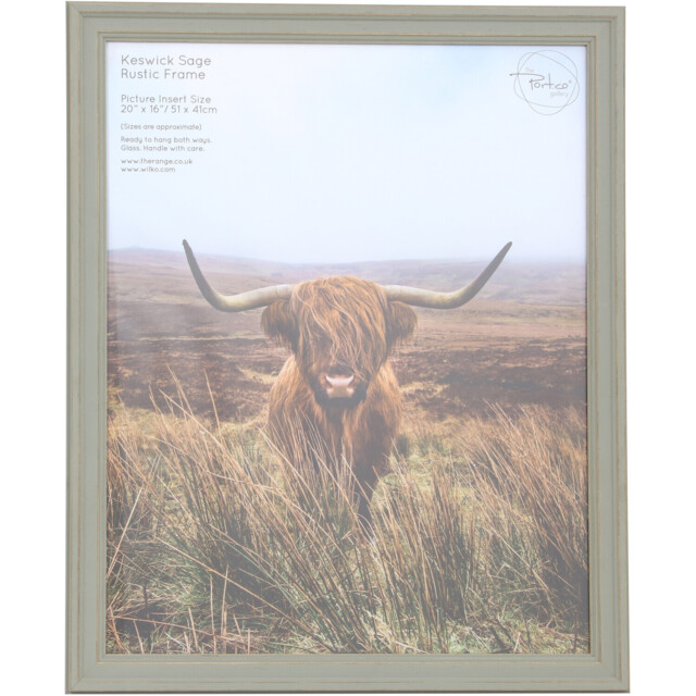 The Port. Co Gallery Keswick Sage Rustic 20 x 16 inch Photo Frame - image 1