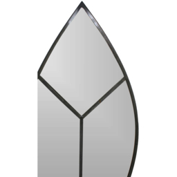 Ivyline Black Leaf Arch Outdoor Wall Mirror 90 x 50cm - thumbnail 2