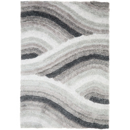 DS Living Wave Grey Ultra Plush Rug 160 x 230cm - thumbnail 1