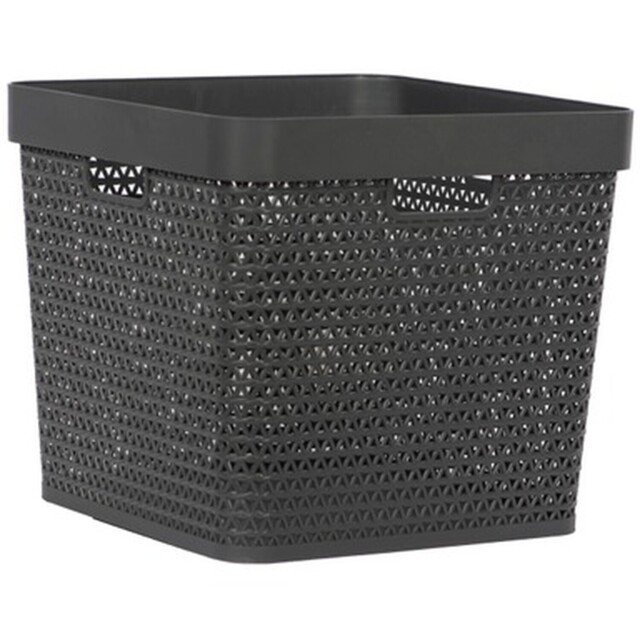 Leche Grey Square Storage Basket 56L