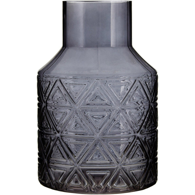 Premier Housewares Dakota Dark Grey Glass Vase - image 1