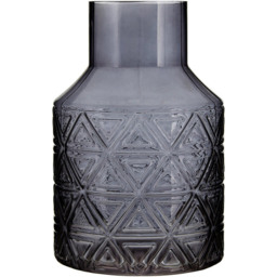 Premier Housewares Dakota Dark Grey Glass Vase