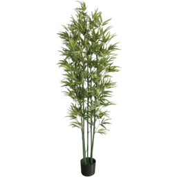 Leaf Natural Green Bamboo Artificial Plant Pot 180cm - thumbnail 1
