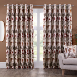 Maddox Geo Jacquard Curtain Multicolour 168cm 137cm