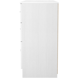 Crowndale Dorset 6 Drawer Signature White Wide Chest of Drawers Ready Assembled - thumbnail 3