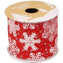 Single Candy Cane Lane Red and White Christmas Ribbon in Assorted styles - thumbnail 4