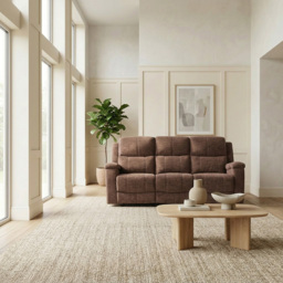 Ledbury 3 Seater Recliner Sofa Dark Brown - thumbnail 2