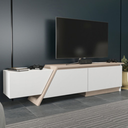 Decorotika Zonas White and Cordoba 3 Door TV Unit - thumbnail 1