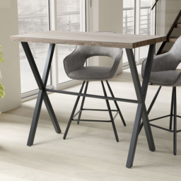 Brevik Breakfast Bar Table Antique Pine Effect - thumbnail 1