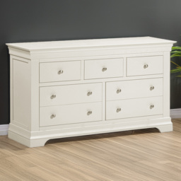 Seconique Bordeaux 5 Drawer Ivory Storage Chest
