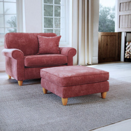Sinatra Glory Deep Terra Footstool - thumbnail 3