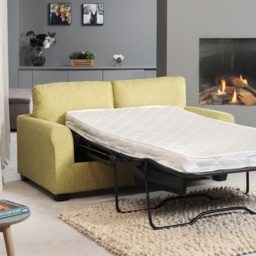 Dawson 2 Seater Green Fabric Sofa Bed - thumbnail 3