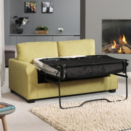 Dawson 2 Seater Green Fabric Sofa Bed - thumbnail 2