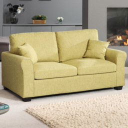 Dawson 2 Seater Green Fabric Sofa Bed