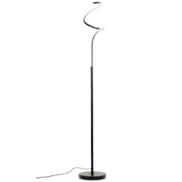 ValueLights Infinity Single Twist Black Integrated LED Floor Lamp - thumbnail 1