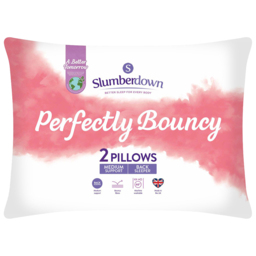Slumberdown Perfectly Bouncy Pillow Pair - White