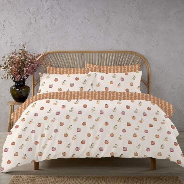 Autumn King Multicolour Pumpkins Duvet Set - image 1