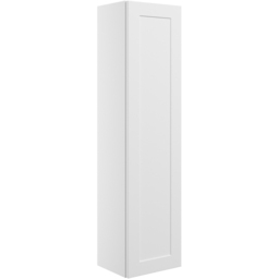 Bathstore Byron Single Door White Midi Wall Hung Tall Storage Unit 300mm