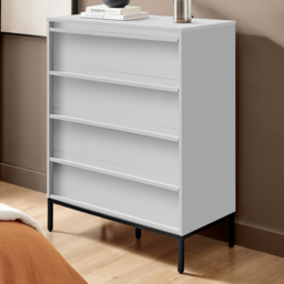 Furniturebox Sval 4 Drawer Off White Wooden Chest of Drawers - thumbnail 1