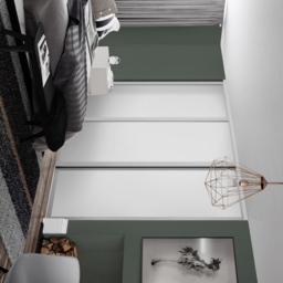 Spacepro Shaker Single Panel Dove Grey Sliding Door 2220 x 762mm - thumbnail 2