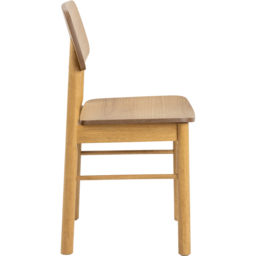 Florence Barlow Set of 2 Matt Oak Dining Chair - thumbnail 3