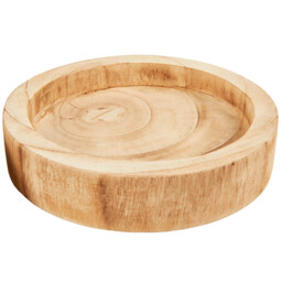 Set of Wooden Plates - Natural - thumbnail 4