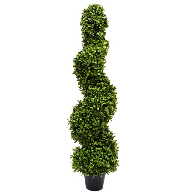 GreenBrokers Artificial Boxwood Spiral Tree 90cm - image 1