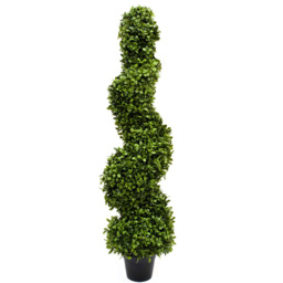 GreenBrokers Artificial Boxwood Spiral Tree 90cm - thumbnail 1