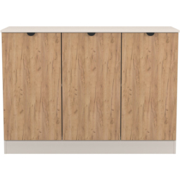 Crowndale Bora 3 Door Gold Craft Oak and Kashmir Sideboard Ready Assembled - thumbnail 2