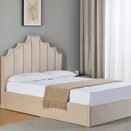 Lipton Ottoman Bed - Cream / Double