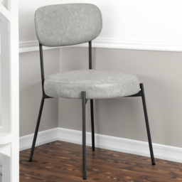 Smith Set of 2 Graphite Dining Chair - thumbnail 1