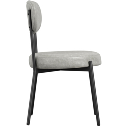 Smith Set of 2 Graphite Dining Chair - thumbnail 4