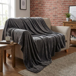 Family Sized Throw Charcoal - thumbnail 3