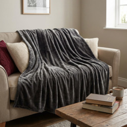 Family Sized Throw Charcoal - thumbnail 2