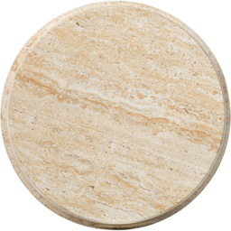 Desser Pisa Travertine Effect Accent Round Side Table - thumbnail 3