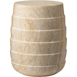Desser Pisa Travertine Effect Accent Round Side Table - thumbnail 2