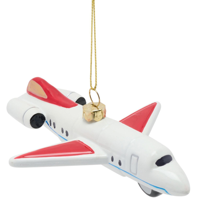 The Seasonal Gift Co Plane Hanging Tree Decoration 14cm - image 1
