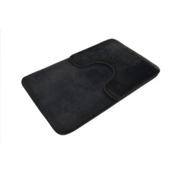 Grey Memory Foam Bath Mat 50 x 80cm - thumbnail 2